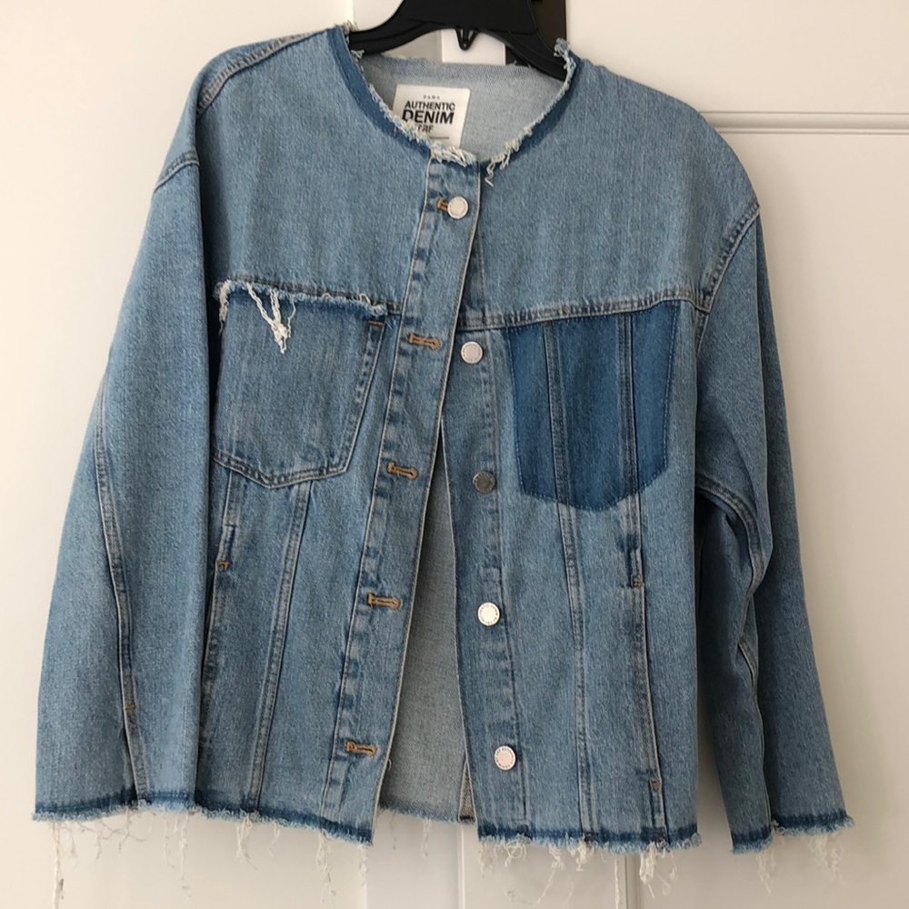 Denim jacket.